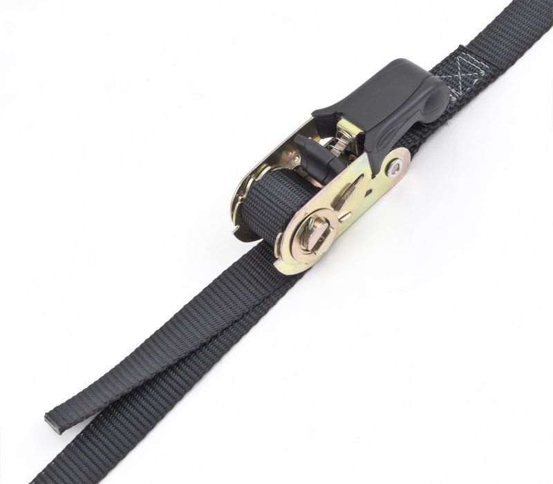 PowerTye - Endless Ratchet Strap - 1in x 14ft Easy Grip (Hookless), Tie Down Strap w/ 400 lb. Working Load Limit / 1,200 lb. Break Strength, Ideal for Motorcycle, Truck Beds, & Cargos, Black 2-Pack - Image 2